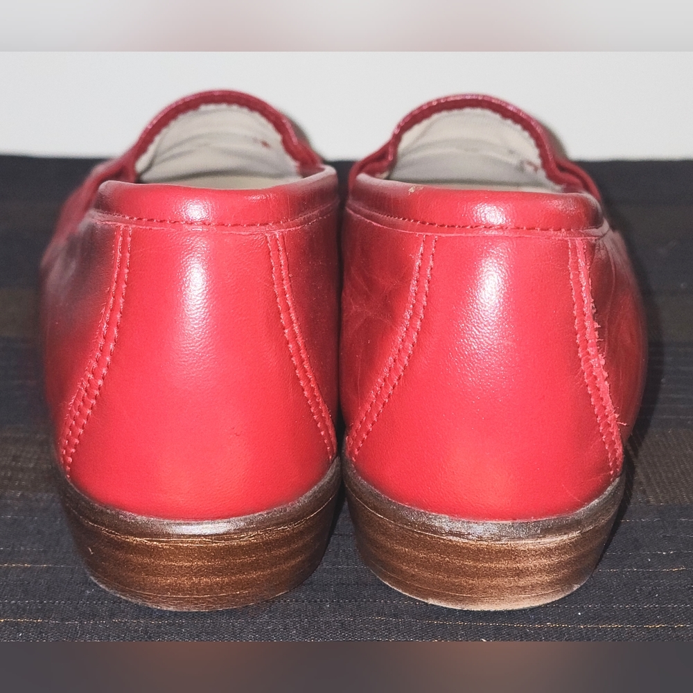 SAS TRIPAD Comfort Genuine SAS Comfort Shoe Made in the USA size 10 Red Loafers - Picture 10 of 14